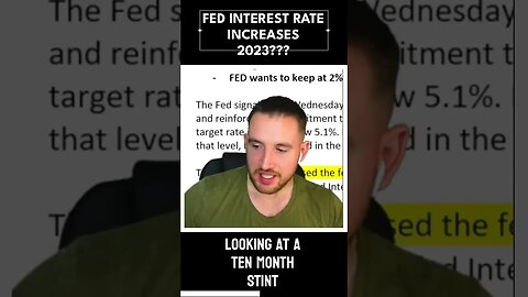 FED Interest Rate Increases Coming in 2023? #shorts