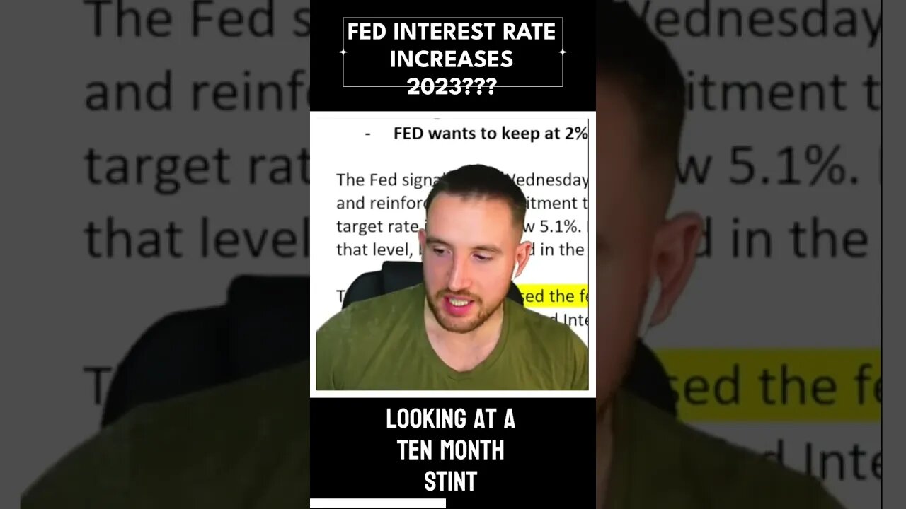 FED Interest Rate Increases Coming in 2023? #shorts