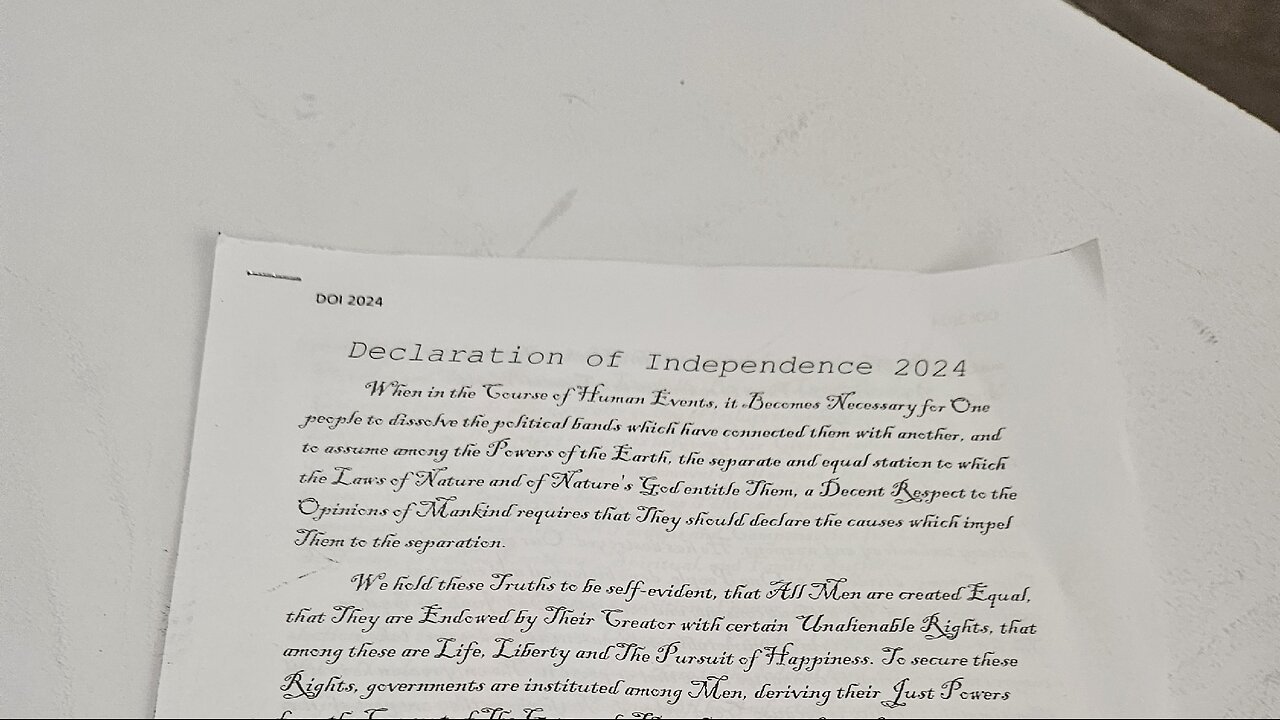 Men of Valor Presents: The Declaration of Independence 2024