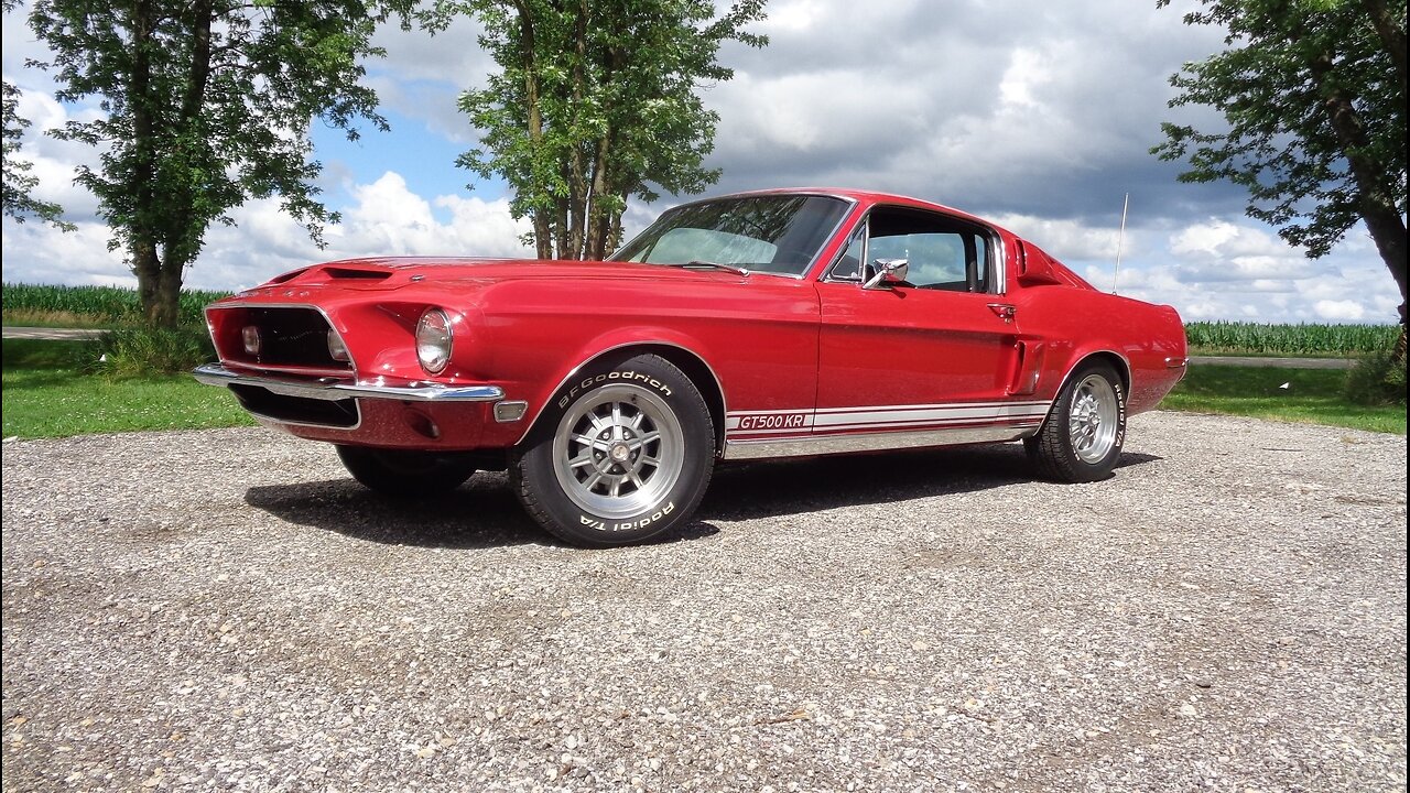 1968 Ford Shelby Mustang GT500KR Coupe 428 CJ 4 Speed in Red & Ride My Car Story with Lou Costabile