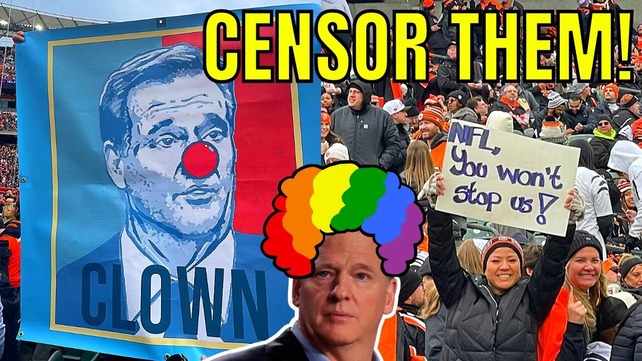 NFL CENSORS Cincinnati Bengals Fans CLOWNING Roger Goodell & The League Over COIN FLIP!