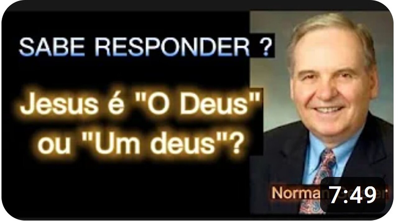 Jesus - O Deus ou um deus ?