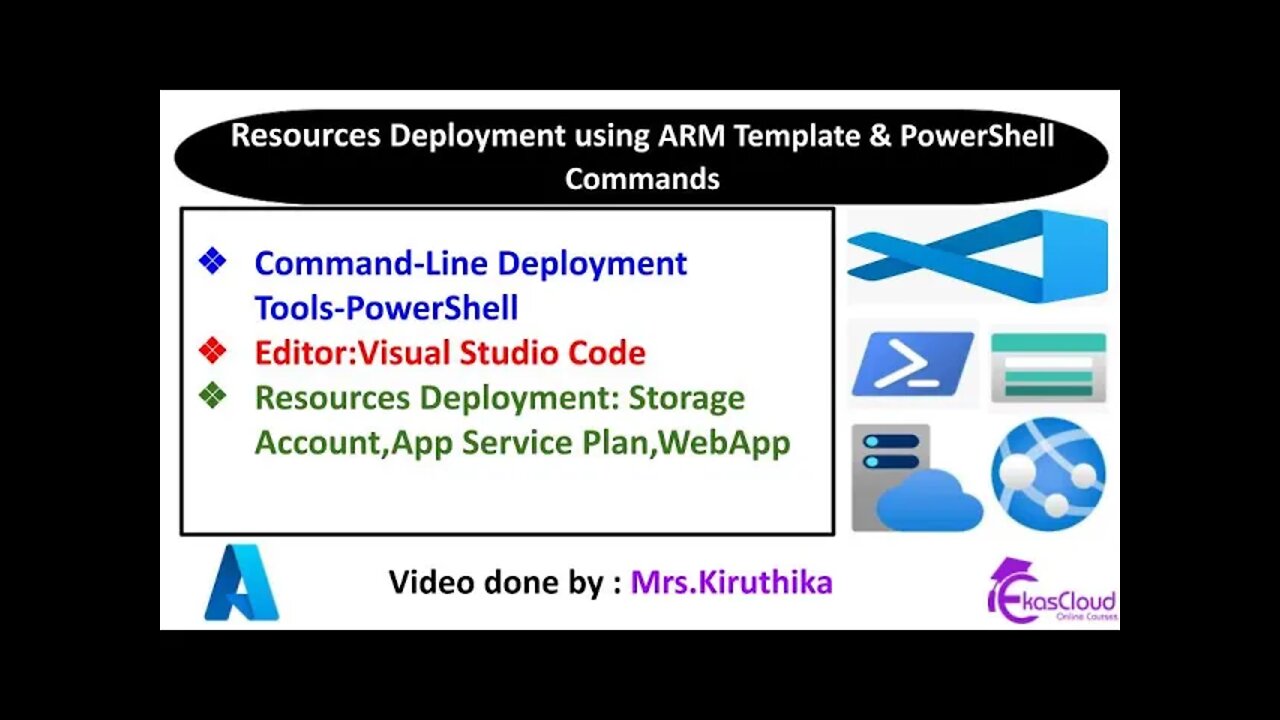 #Azure Cloud Resources Deployment using ARM Template & PowerShell Commands _ Ekascloud _ English