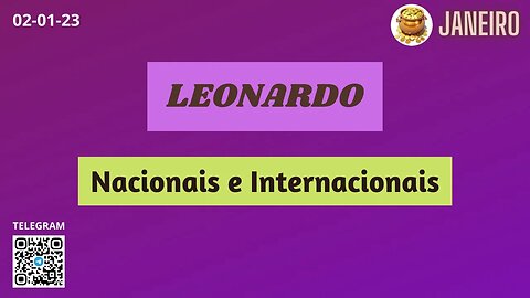 LEONARDO Nacionais e Internacionais