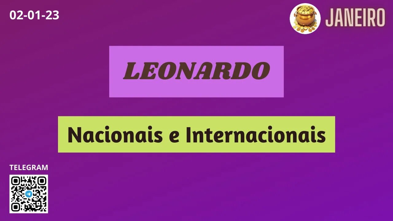 LEONARDO Nacionais e Internacionais