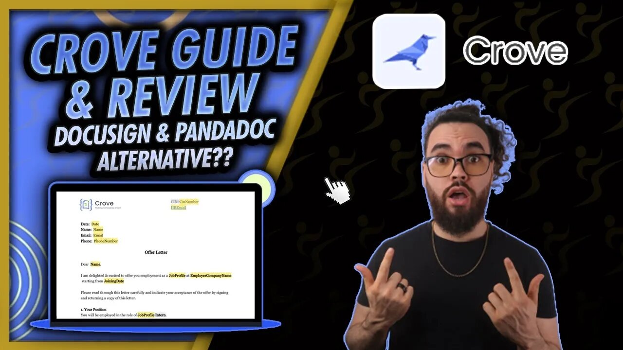 Crove Guide & Review - Document & E-Signature Tool ✍ DocuSign & PandaDoc Alternative? AppSumo LTD