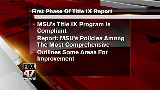 Independent review finds Michigan State Title IX policy compliant