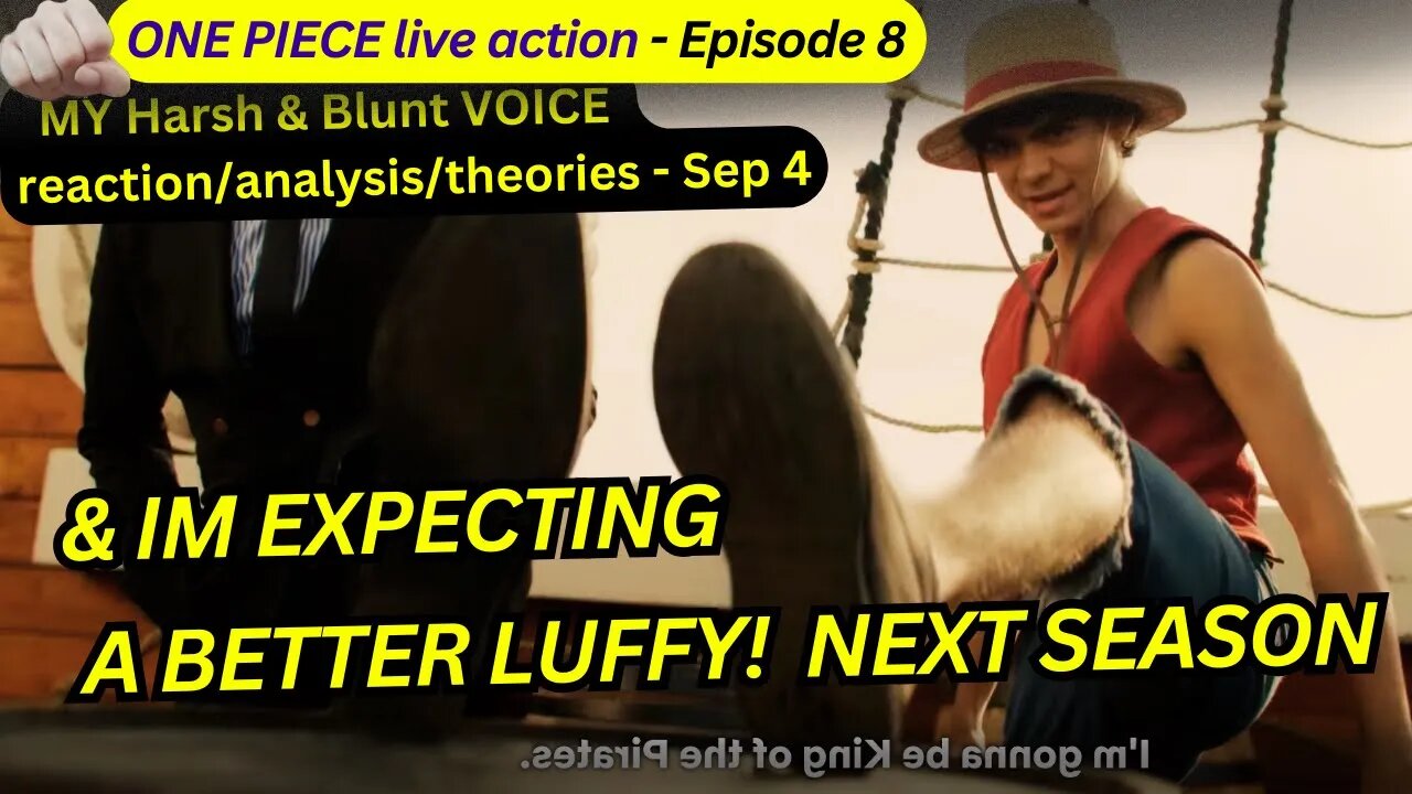 one piece live action reaction harsh&blunt episode 8 voice