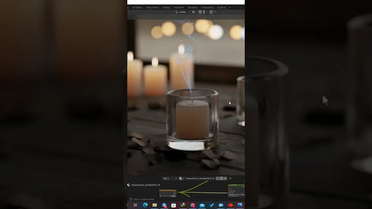 Photorealistic Candle Scene in Blender...Tutorial link on Comments