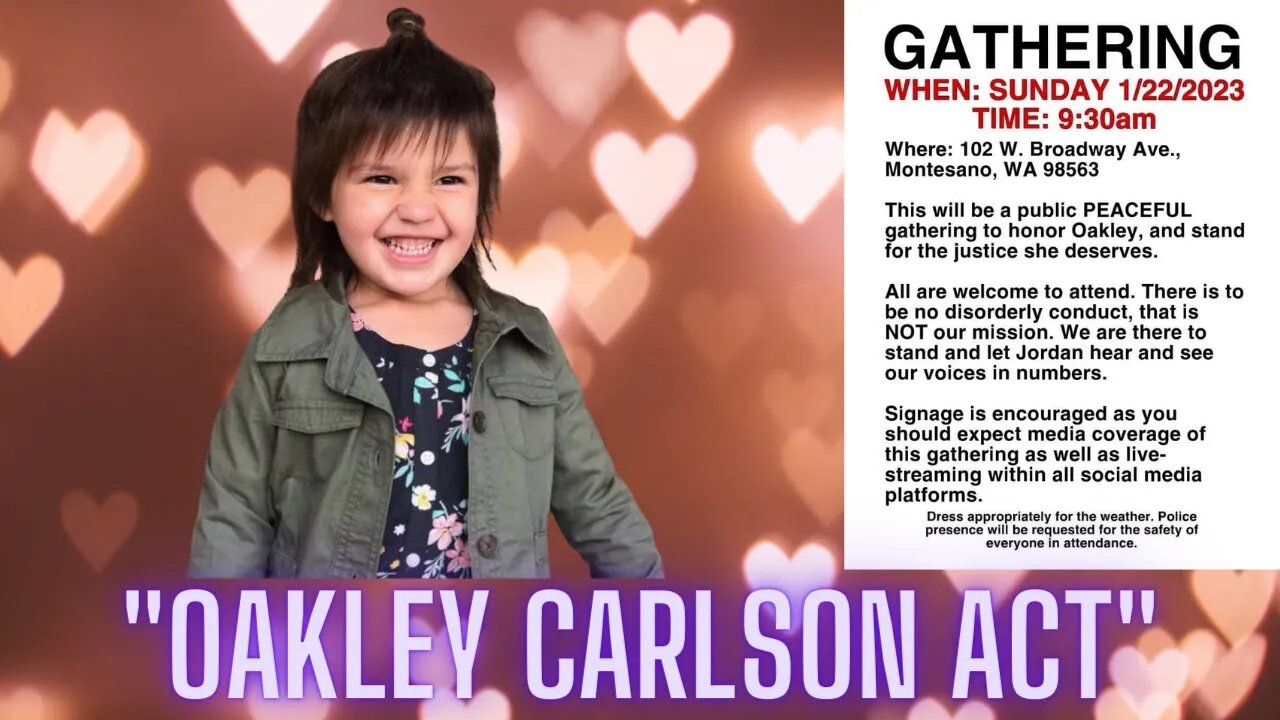 Reading Oakley Carlson Act! #JusticeforOakley