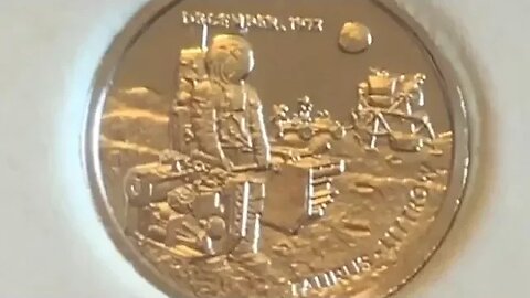 Apollo 17 PLATINUM Eyewitness Mini Coin
