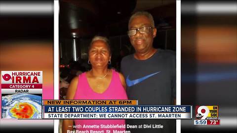 At least two local couples stranded in hurricane zone