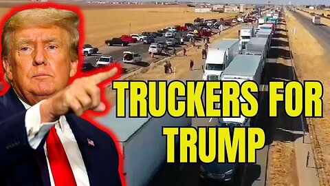 Truckers BOYCOTT New York for TRUMP - 2/21/24..