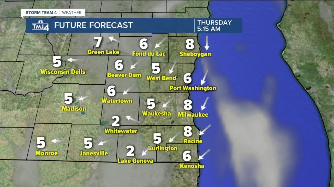 Breezy, but nice day ahead