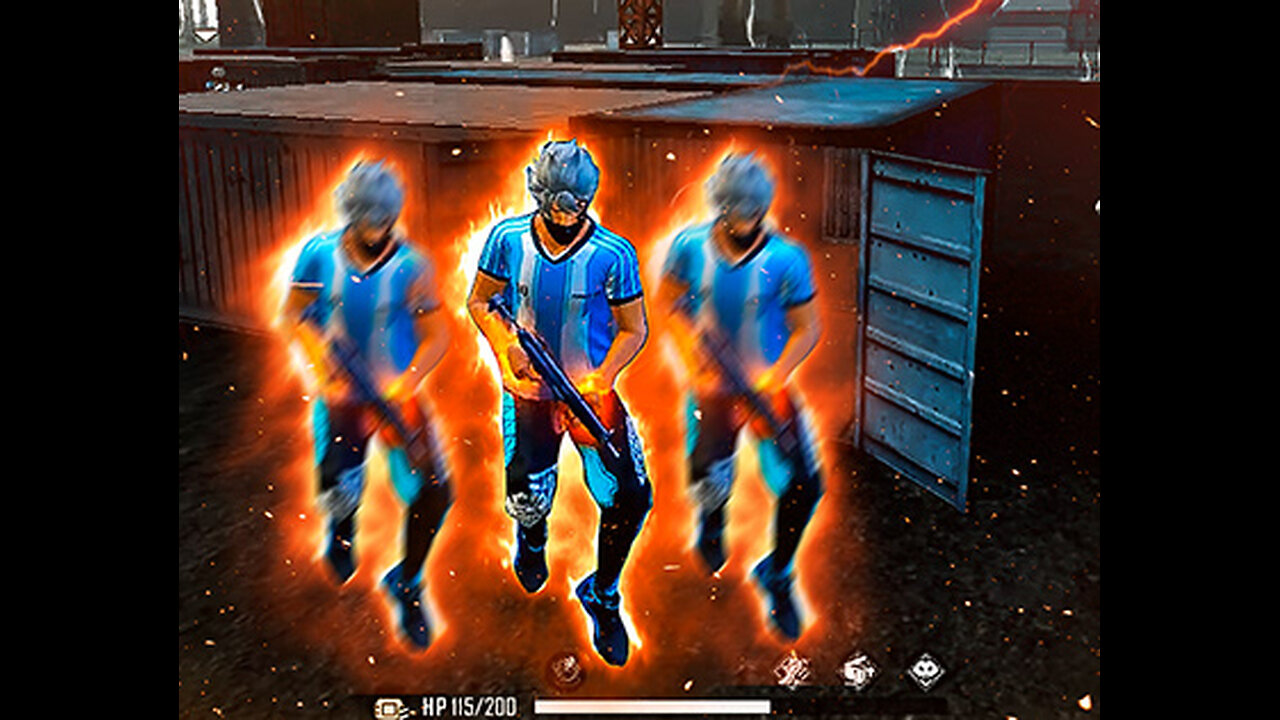 Freefire full gameplay in costum.only red to finish enemy