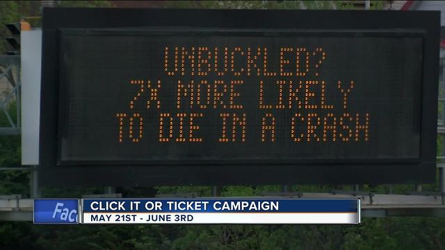 Wisconsin law enforcement stepping up patrol for seat belt violations