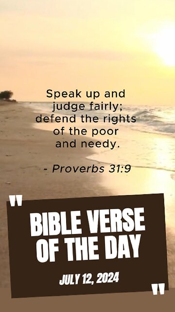 Bible Verse of the Day: July 12, 2024