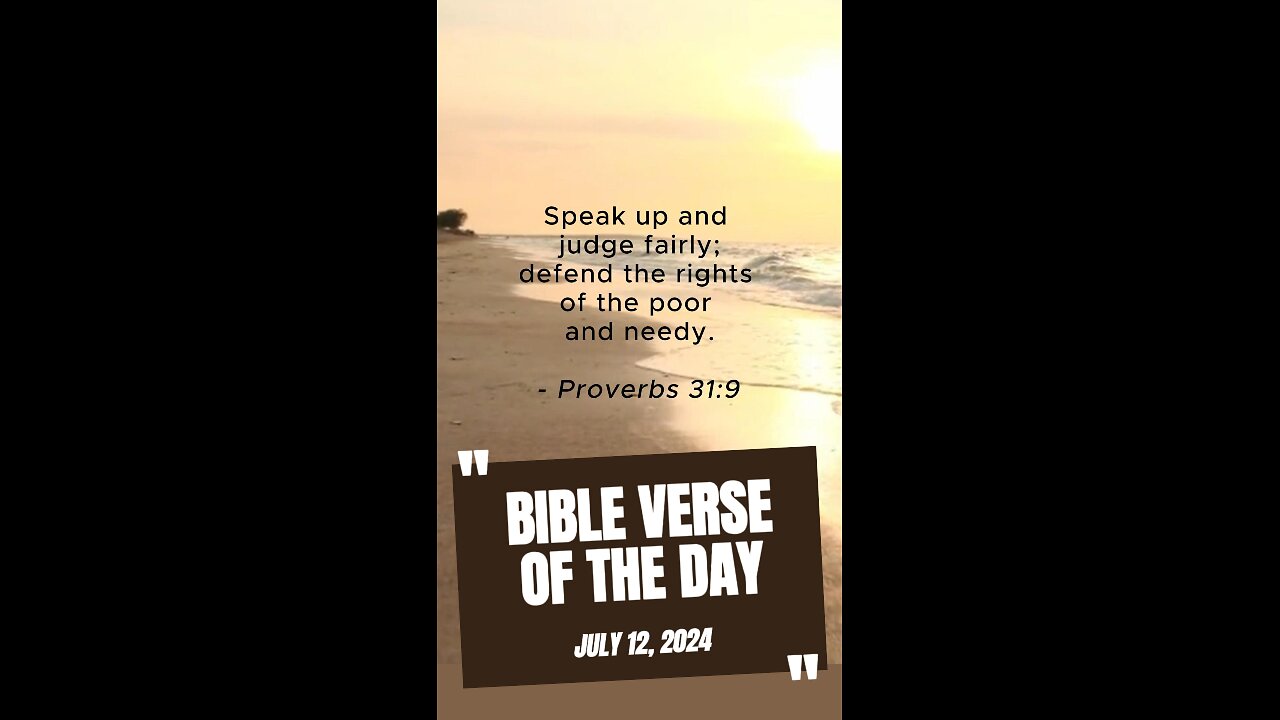 Bible Verse of the Day: July 12, 2024