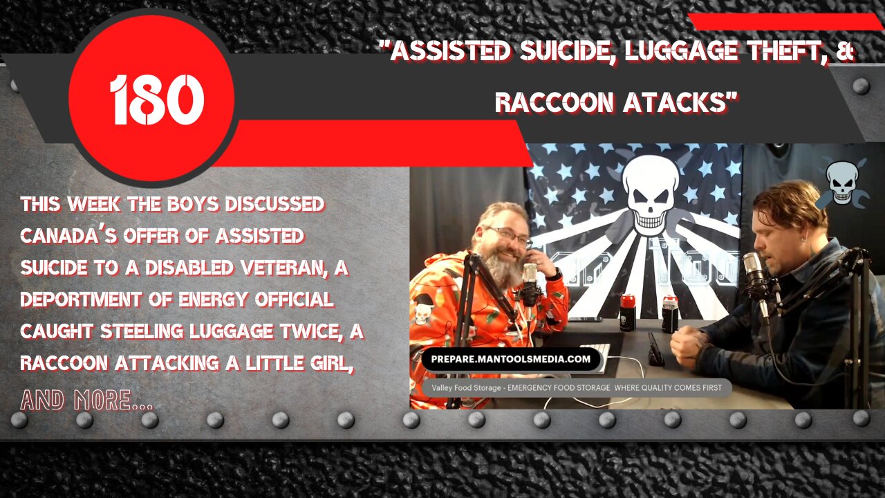 ASSISTED SUICIDE, LUGGAGE THEFT, & RACCOON ATACKS | Man Tools 180