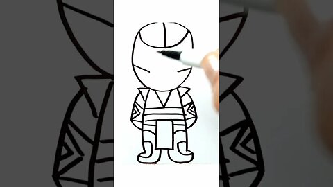 How to Draw and Paint Mortal Kombat's Reptile in Chibi Version