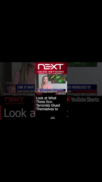 Look at What These Eco-Terrorists Glued Themselves to #shorts