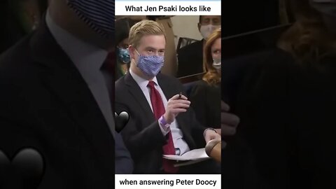 Jen Psaki Responds To Peter Doocy MASK OFF #shorts