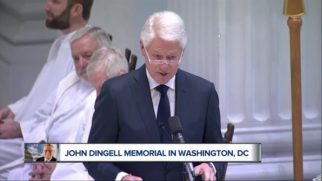 Friends, leaders remember late John Dingell at D.C. funeral service