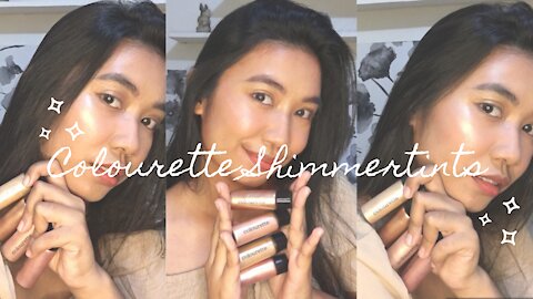 colourette shimmertint swatches and review | filipina owned brand