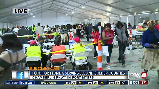 Food for Florida relief site opens in Fort Myers - 8am live update