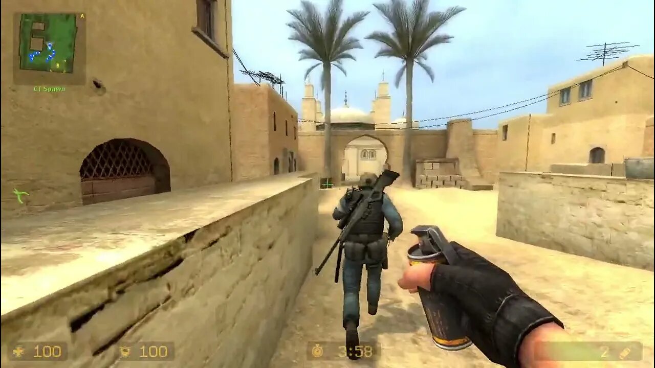 Counter Strike Source Dust 1 Bots #76 Only Sniper Rifles