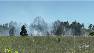 Fireworks believed to spark Lehigh Acres blaze Saturday