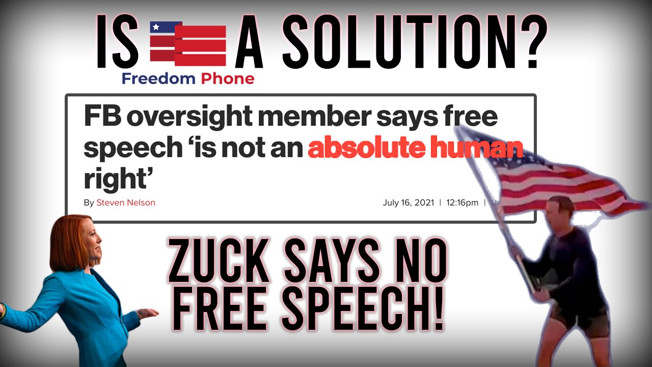 Facebook says NO Free Speech!?