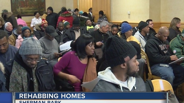 Hundreds fill City Hall hoping to buy $1 homes