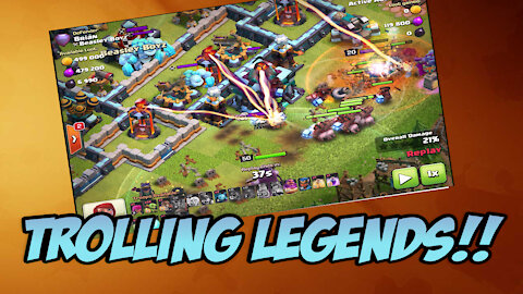 Trolling Legends League in Clash of Clans