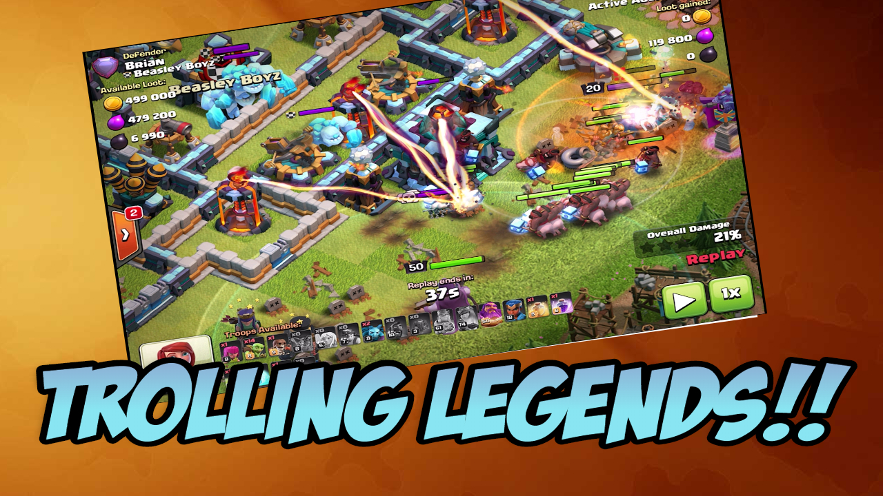 Trolling Legends League in Clash of Clans