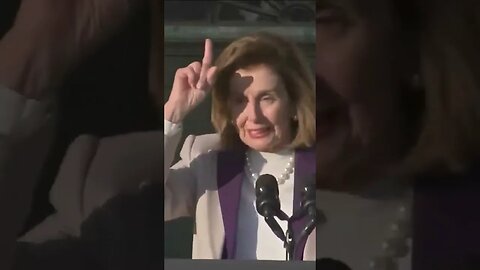 CRINGE: Pelosi Nervously Laughs After Asking Crowd to Applaud Her