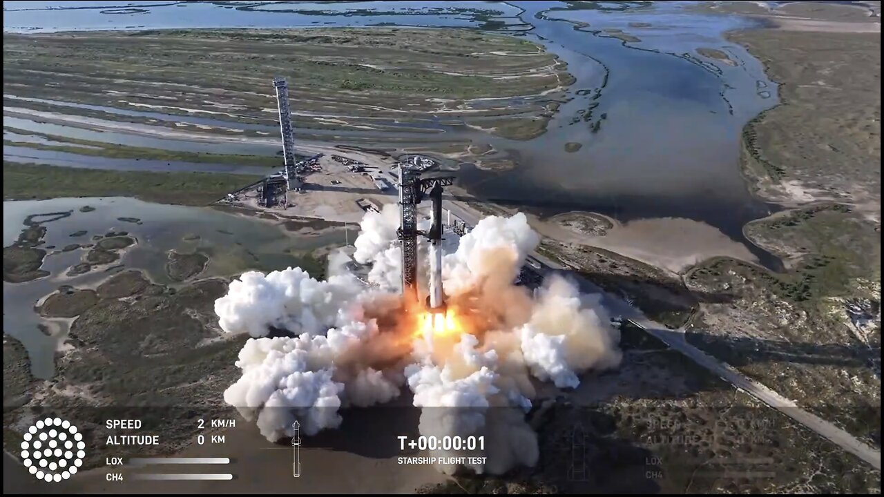 ELON MUSK ROCKET STARSHIP🚀🌁📷LIFT OFF AT SPACE-X STATION🚀🏭🌄💫