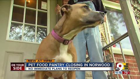 Cincinnati Pet Food Pantry closes for good