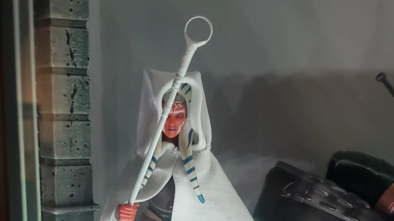 BAC Customs Ahsoka cloak and staff #starwars #ahsokatano #review #thedenknight #collection #custom