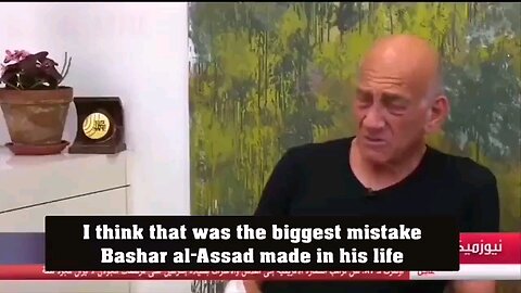 Ehud Olmert PM believes peace with Assad in 2008 could have prevented Syrian civil war. ⏬Description