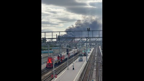 🔥 Russian Omsk, "Omsktransmash" plant on fire.