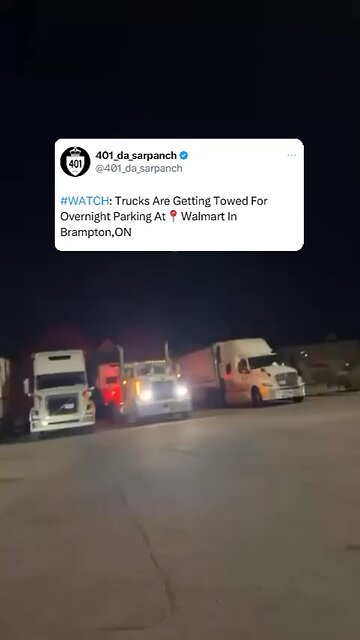 Trucks getting towed for illegal parking in Brampton