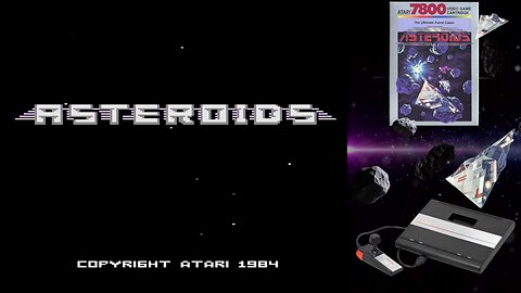Asteroids (Atari 7800) - High Score run