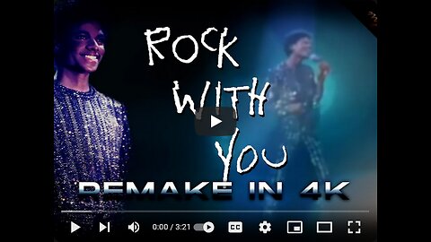 Michael Jackson - Rock With You (4K 60FPS Remastered)