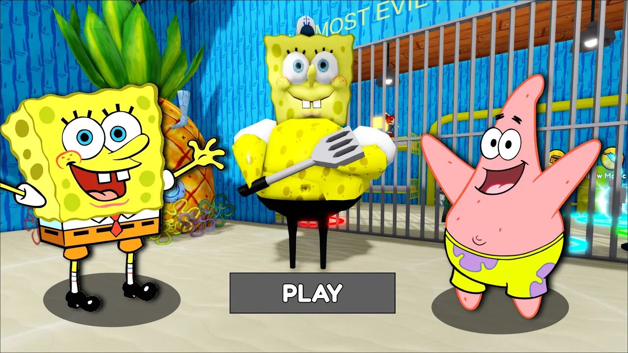 SPONGEBOB [NEW] - ROBLOX PRISON ESCAPE RUN Obby?