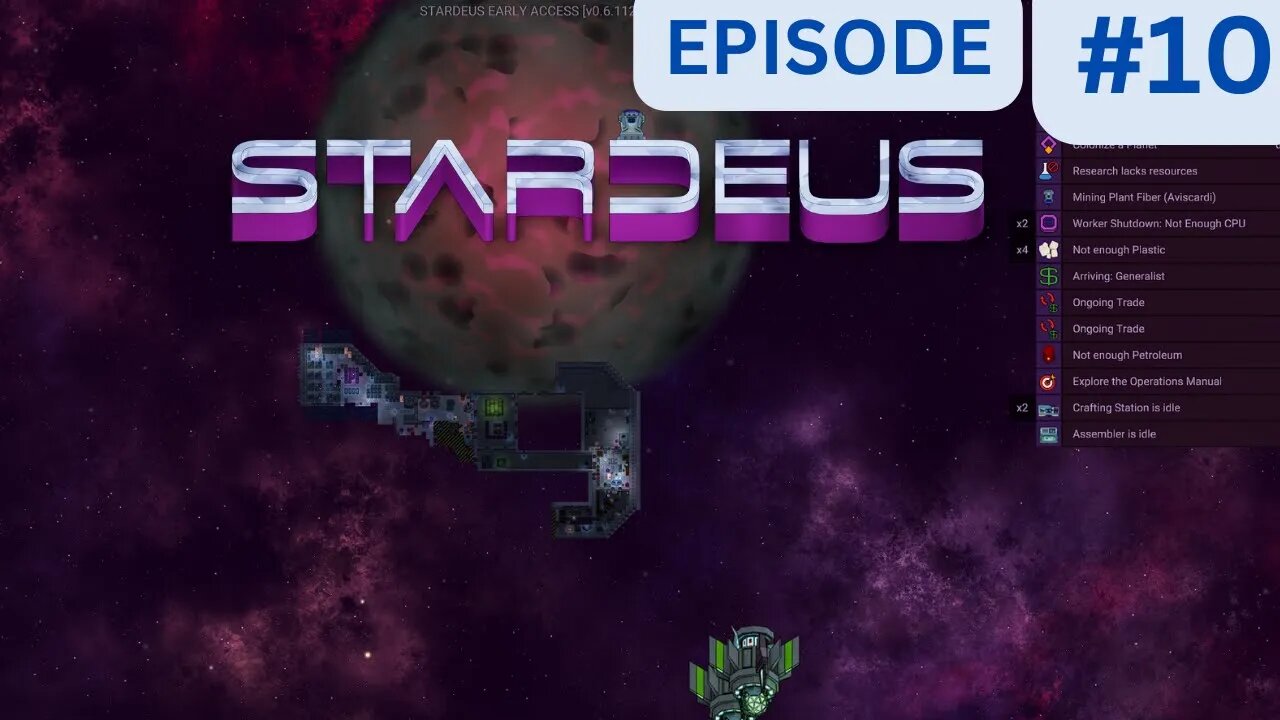 Let's Play Stardeus! EP 10 | Cryptocurrency Mining & 1 million Credits!
