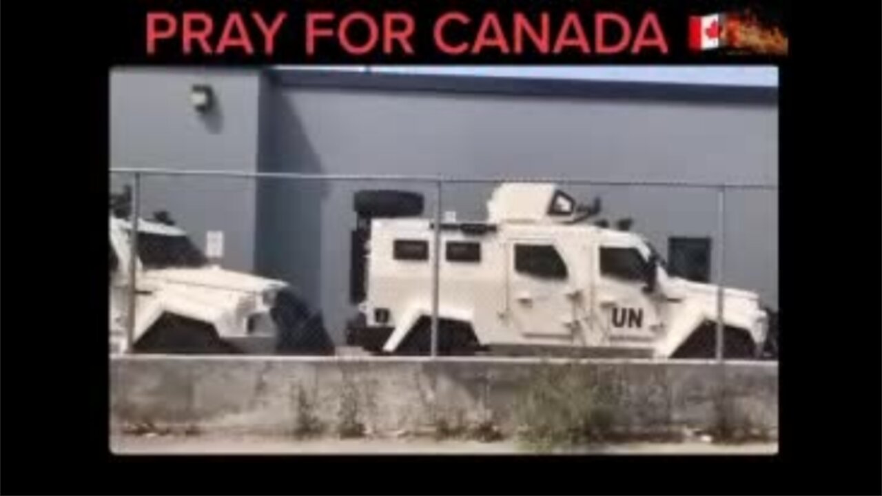 UN Military Vehicles arrive in Ottawa, Canada