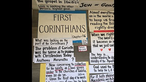1 Corinthians Chapter 16 - Marianne Manley