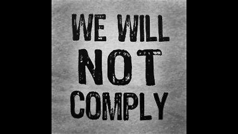 We Will Not Comply!