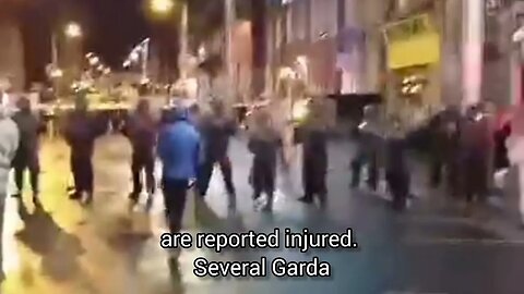 Violent clashes on Dublin streets following stabbing incident